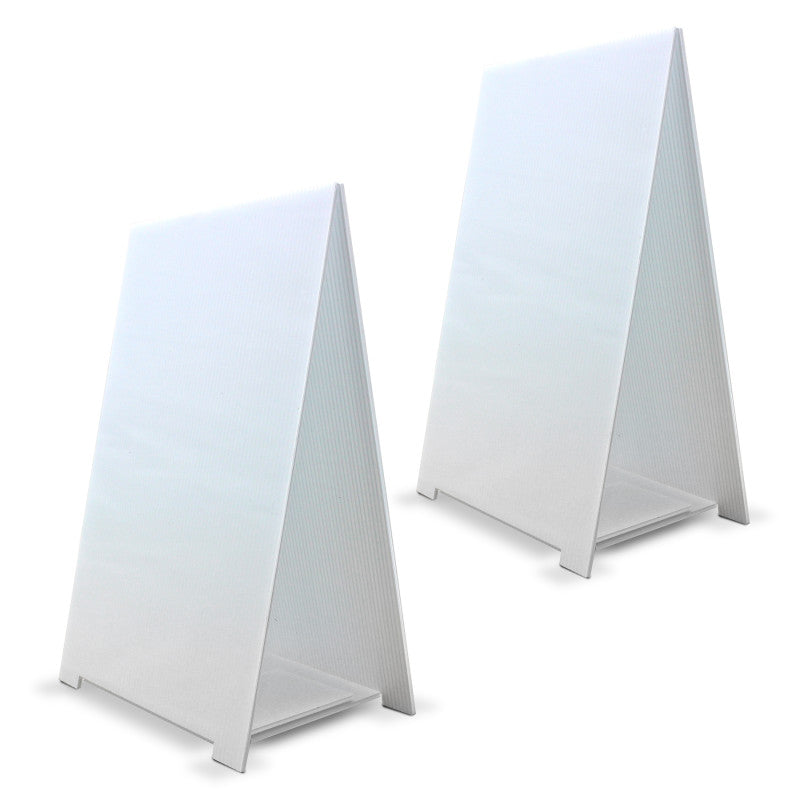 2Ct Dryerase Tabletop Marquee Easel 11X17In Premium Corrugated Plastic