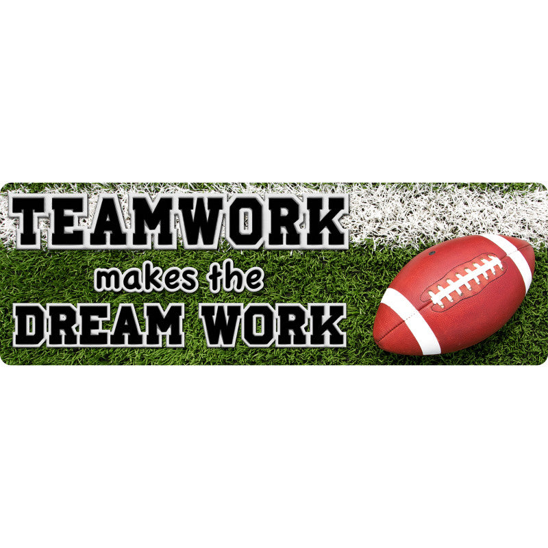 Mat Runner Football Teamwork 15.5 X 47In