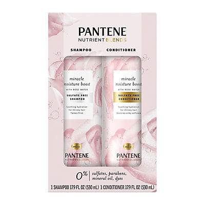 Pantene Nutrient Blends Miracle Moisture Boost Shampoo And Conditioner