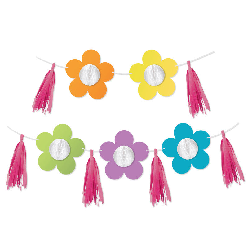 Flowers & Tassels Dimensionl Accent Happily Ever Elementary Retro Remx (Pack of 6)