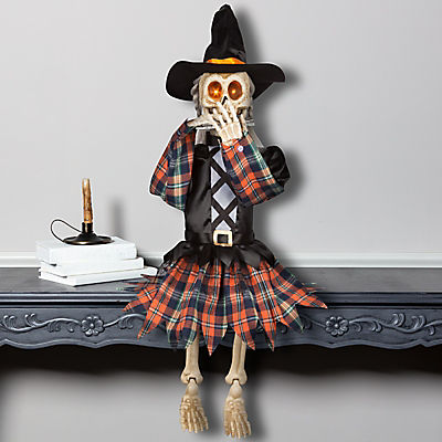 Berkley Jensen 3' Musical Animated Halloween Skeleton with Harmonica