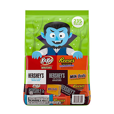 Hershey Chocolate and White Creme Assortment Candy Bulk Variety Bag, 235 ct./80.33 oz.