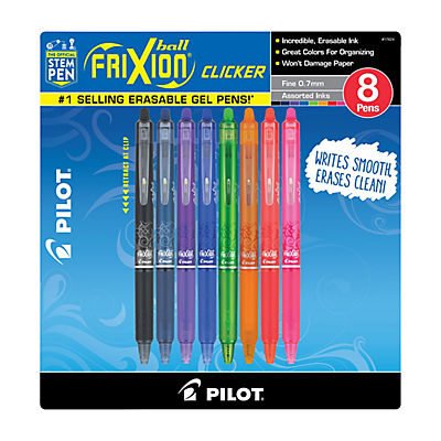 Pilot FriXion Erasable Gel Pens, 8 ct. - Assorted Colors