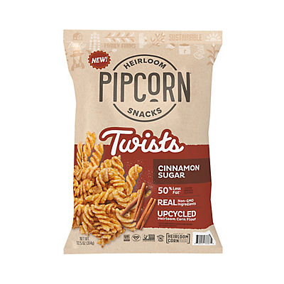Pipcorn Heirloom Twists Cinnamon Sugar, 12.5 oz.