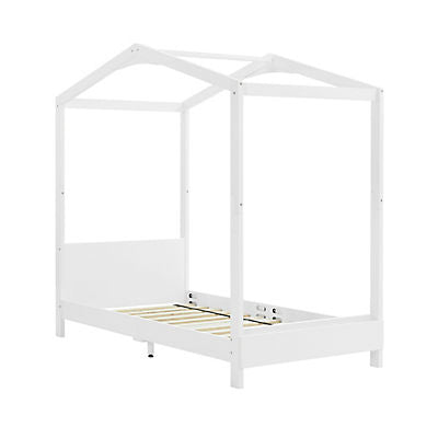 Delta Children Poppy House Twin Bed - White