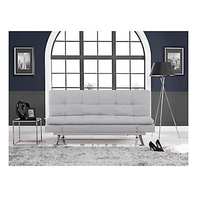 Serta Lifestyle Solutions Niles Eurolounger Convertible Sofa - Light Grey