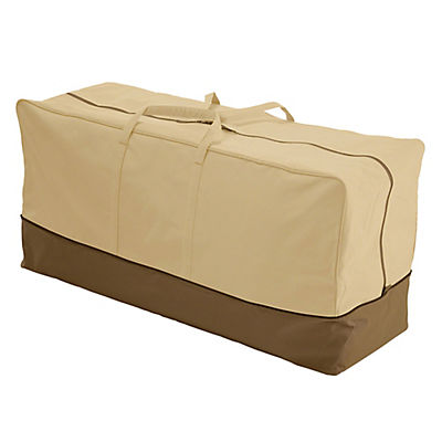 Classic Accessories Veranda Collection 16" x 47" Patio Cushion Bag - Pebble/Bark/Earth