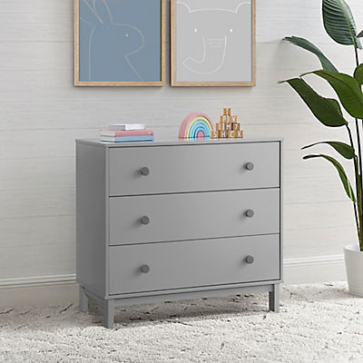 BabyGap by Delta Children Legacy 3 Drawer Dresser - Grey/Dark Grey