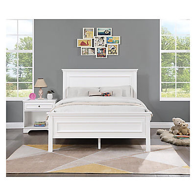 Home to Office Charlie Full Size Bed - White