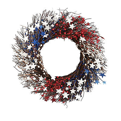 Berkley Jensen 24" Independence Day Fashion Wreath