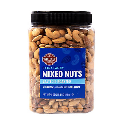 Wellsley Farms Extra Fancy Salted Mixed Nuts, 40 oz.