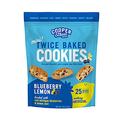 Cooper Street Cookies Blueberry Lemon Twice Baked Cookies, 20 oz.