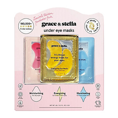 Grace & Stella Under Eye Masks Limited Edition Multicolor Pack, 24 pk.