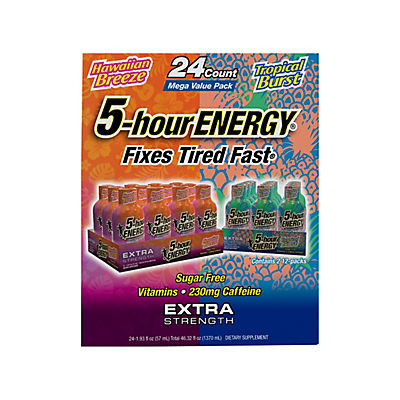 5-Hour Energy Shot - Hawaiian Breeze & Tropical Burst, 24 pk./1.93 oz.
