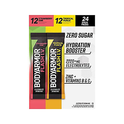 BODYARMOR Flash I.V. Hydration Booster Sticks Variety Pack, 24 ct.