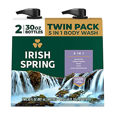 Irish Spring 5-in-1 Body Wash, 2 pk./30 oz.