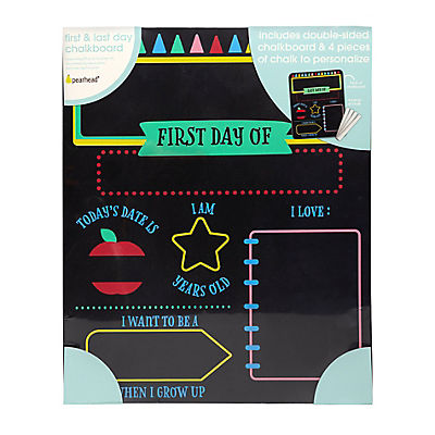Pearhead First and Last Day of School Reversible Chalkboard