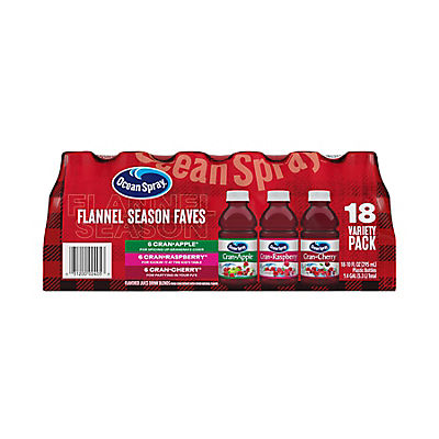 Ocean Spray Flannel Season Faves Juice Drinks, 18 pk./10 oz.