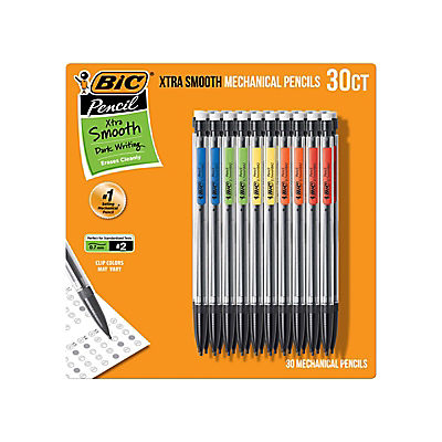 BIC Xtra-Smooth Mechanical Pencils with Erasers, 30 ct.