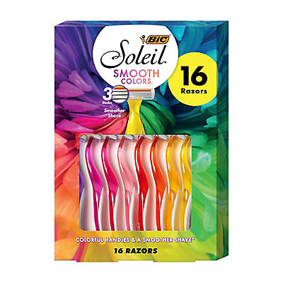 BIC Soleil Color Collection Women's 3 Blade Razors, 16 ct.
