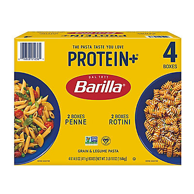 Barilla Protein+ Penne and Rotini Pasta, 4 ct.