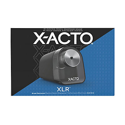 X-ACTO Pencil Sharpener, XLR Electric Pencil Sharpener, Pencil Saver, SafeStart Motor, Black, 1 ct.