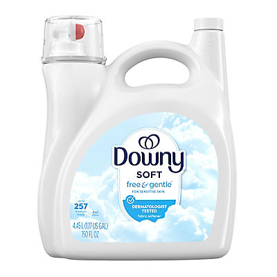 Downy Free & Gentle Hypoallergenic Fabric Softener and Conditioner, 150 fl. oz.