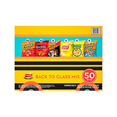 Frito Lay Back To School Variety Pack of Snacks and Chips, 50 ct.