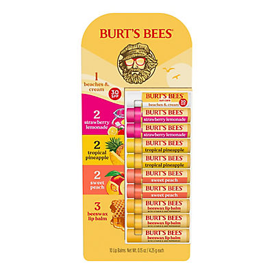 Burt's Bees 100% Natural Origin Lip Balm, 10 pk./0.15 oz.