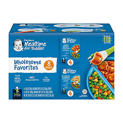 Gerber Mealtime for Toddler Wholesome Favorites, 8 pk.
