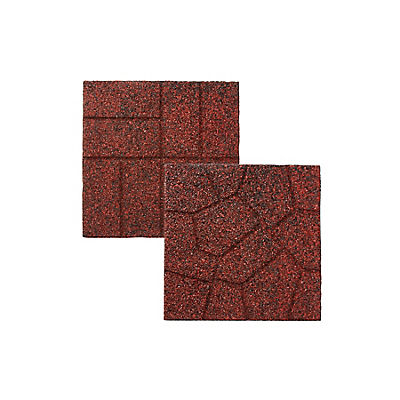GroundSmart 16" Dual Sided Paver, 9 pk. - Red/Black