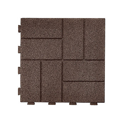 GroundSmart 16" Interlock Paver, 9 pk. - Brown