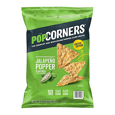 PopCorners Popped Corn Snacks, Limited Edition Jalapeno Popper, 20 oz.