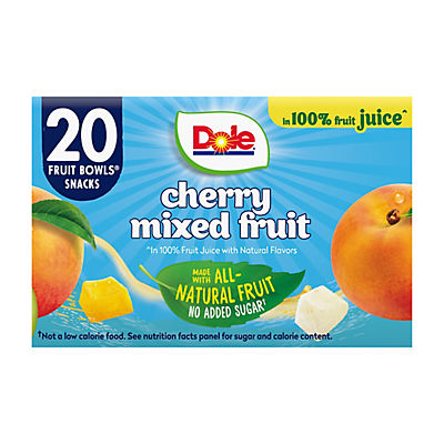 Dole Cherry Mixed Fruit, 20 pk./4 oz.