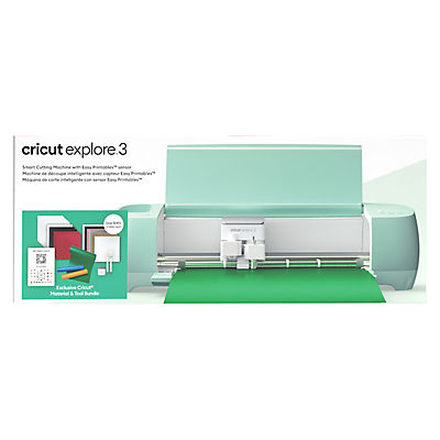 Cricut Explore 3 + Starter Kit, Seafoam