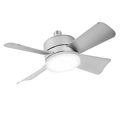 Bell + Howell Socket Fan Light - Brushed Silver