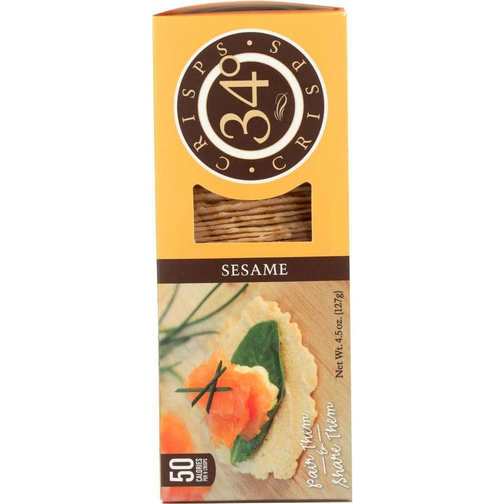 34 Degrees 34 Degrees Sesame Crisps, 4.5 oz