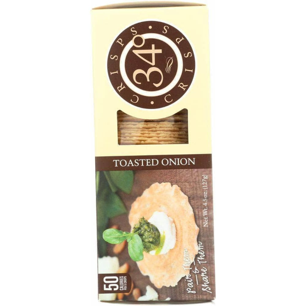 34 Degrees 34 Degrees Toasted Onions Crisps, 4.5 oz