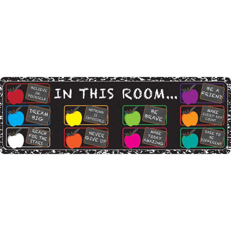 Mat Runner In This Room Positive Sayings 15.5 X 47In
