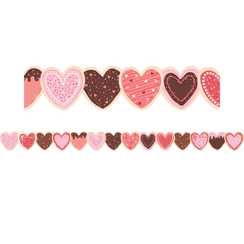Frosted Heart Cookies Border Die-Cut (Pack of 10)