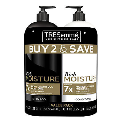 TRESemme Moisture Rich Shampoo and Conditioner, 2 ct./40 oz.