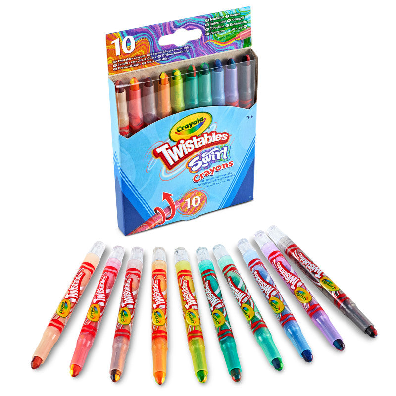 10Ct Swirl Mini Twistable Crayons (Pack of 12)