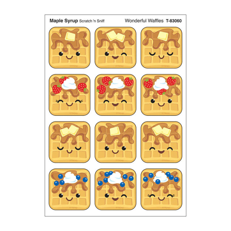 Stinky Stickers Maple Syrup Scent Wonderful Waffles (Pack of 12)