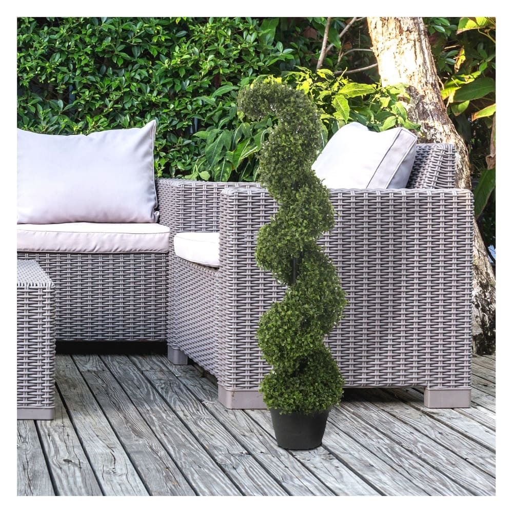 42 Spiral UV Coated Topiary with Pot - 42
