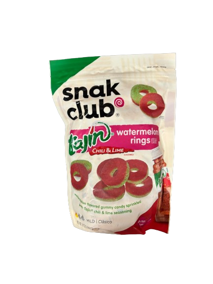 snak club tajin watermelon rings, chili & lime, 24 oz.