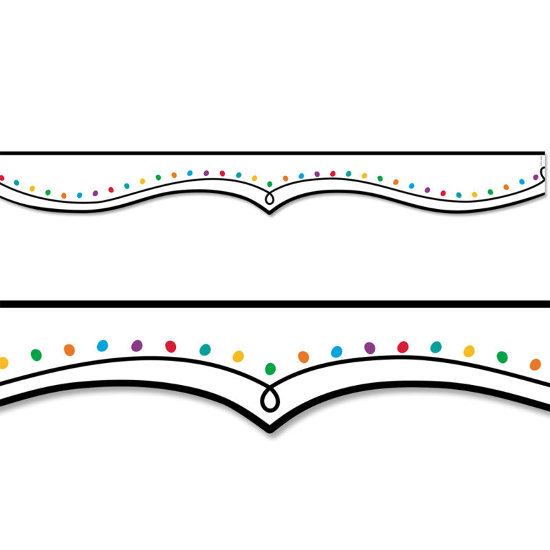 Color Dotted Swirl Ez Border (Pack of 8)