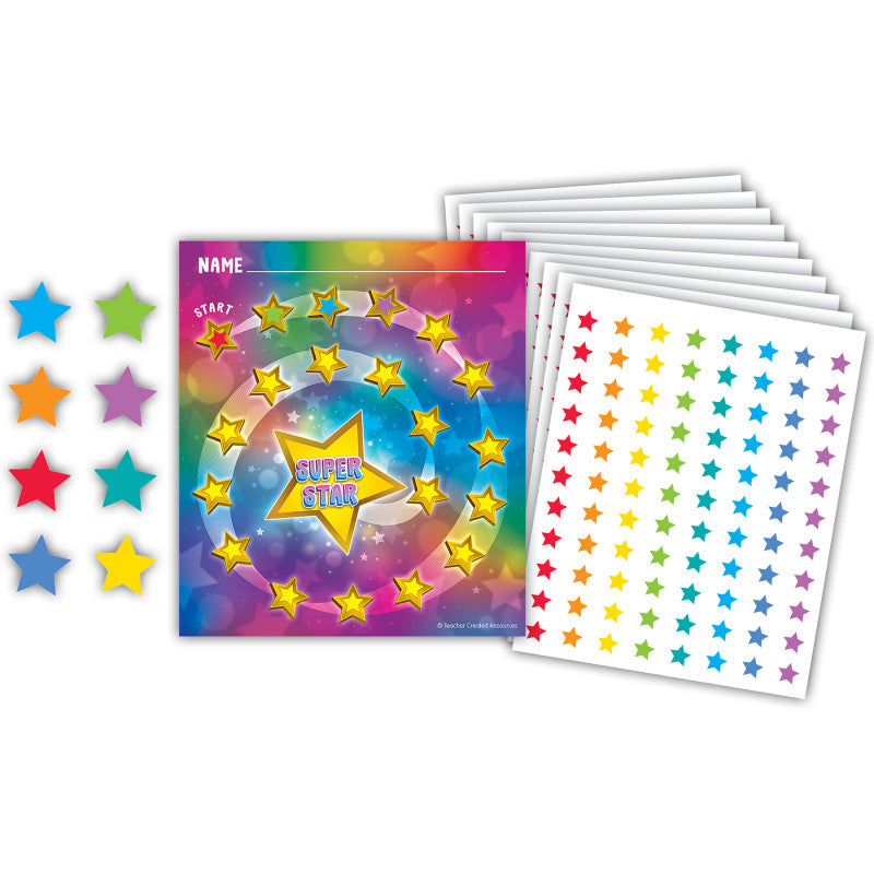 Treasure Hunt Reward Trackers With Stickers (Pack of 10)