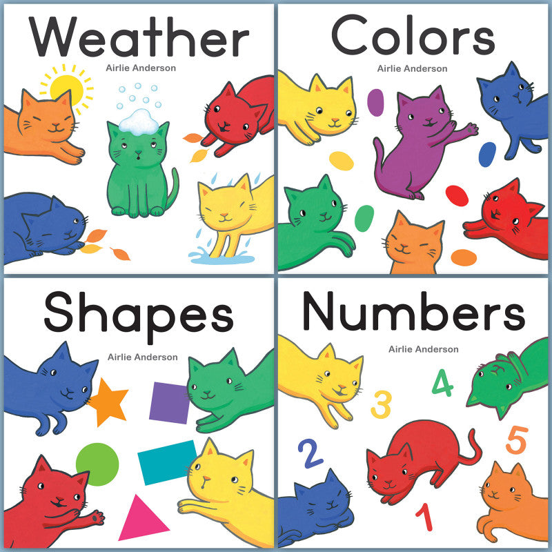 Curious Cats 4-Bk Set