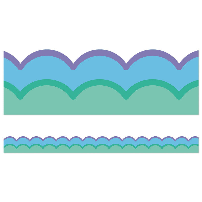 Cool Waves Scalloped Borders Happily Ever Elementary Retro Remx (Pack of 10)
