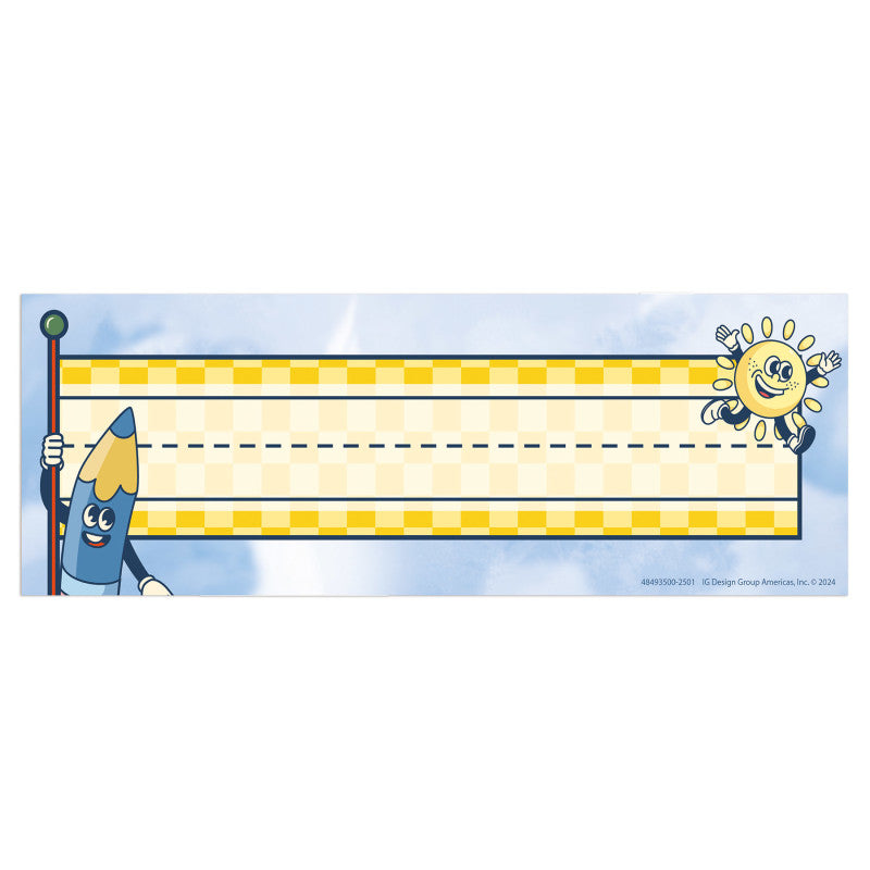 Scool Era Name Plate Tented (Pack of 10)